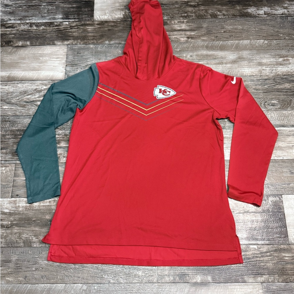 ❤️💛Women's Nike Red/Heathered Charcoal Kansas City Chiefs Hoodie XL